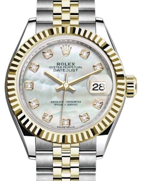 rolex lady datejust mother of pearl|Rolex 28mm ladies Datejust watch.